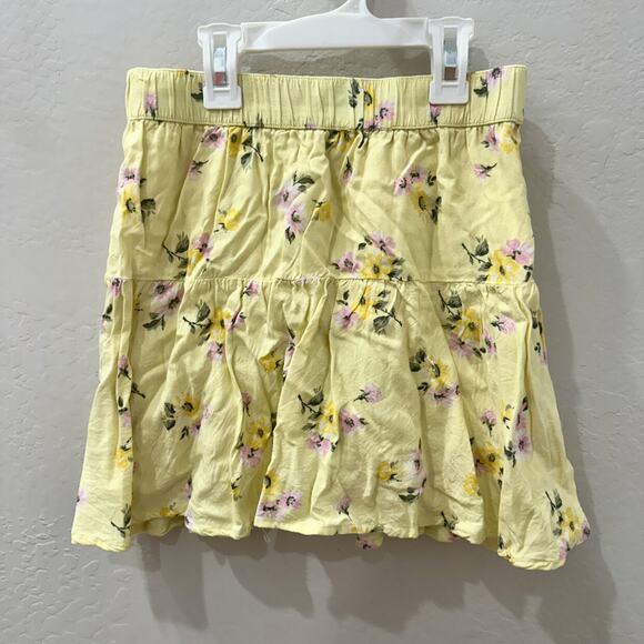Abercrombie Kids Yellow Floral Skort - Picture 1 of 6